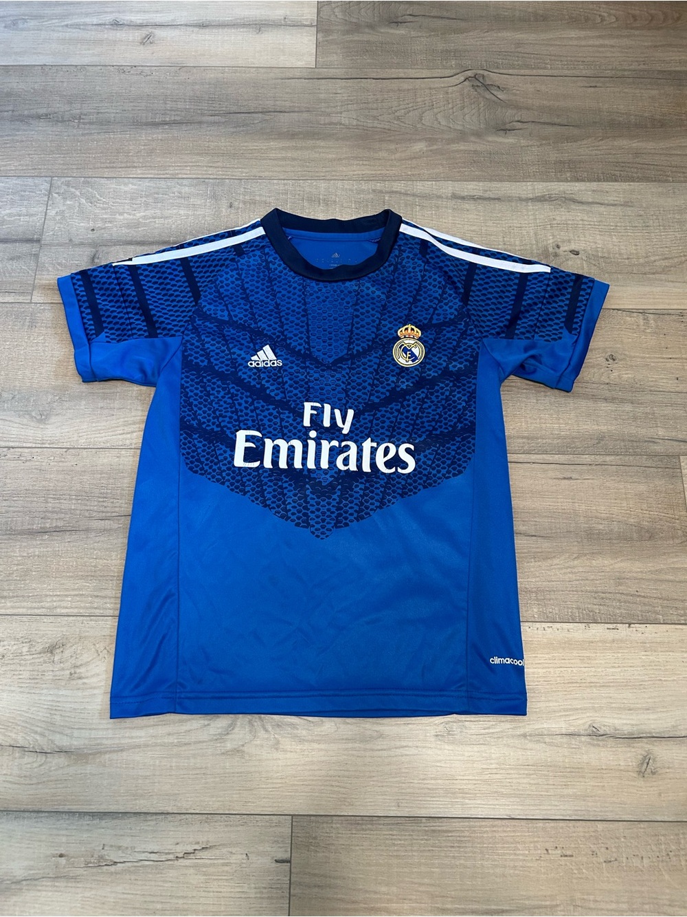 adidas Kids Blue Real Madrid 14/15 RONALDO Fly Emirates Soccer Jersey